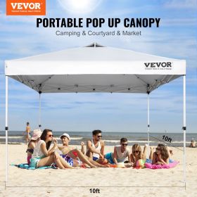 VEVOR Pop Up Canopy Tent, 10 x 10 ft,