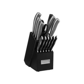 Cuisinart C77SS-15P 15-Piece Graphix Collection Cutlery Knife Block Set, Stainless Steel