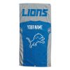 [Personalization Only] OFFICIAL NFL Jersey Personalized Beach Towel - Detroit Lions