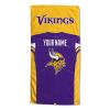 [Personalization Only] OFFICIAL NFL Jersey Personalized Beach Towel - Minnesota Vikings