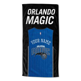 [Personalization Only] OFFICIAL NBA Jersey Personalized Beach Towel - Orlando Magic