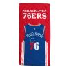 [Personalization Only] OFFICIAL NBA Jersey Personalized Beach Towel - Philadelphia 76ers