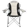 Medium Camping Chair Fishing Chair Folding Chair Black  white 36*23*41in