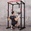 Power Cage Squat Rack Stands Gym Equipment 1000-Pound Capacity Exercise Olympic