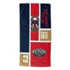 [Personalization Only] OFFICIAL NBA Colorblock Personalized Beach Towel - New Orleans Pelicans