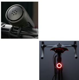 Bicycle taillight usb (Option: Circular with horn)