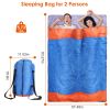 3 People Sleeping Bag for Adult Kids Lightweight Water Resistant Camping Cotton Liner Cold Warm Weather Indoor Outdoor Use 3 Season with Sack for Spri